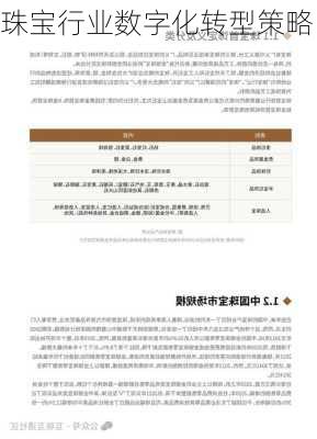 珠宝行业数字化转型策略