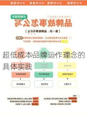 超低成本品牌运作理念的具体实践