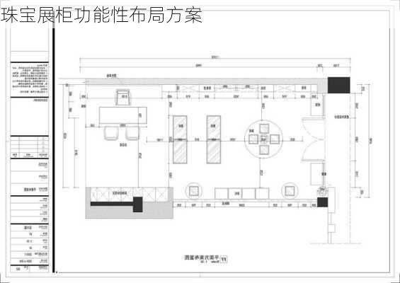 珠宝展柜功能性布局方案