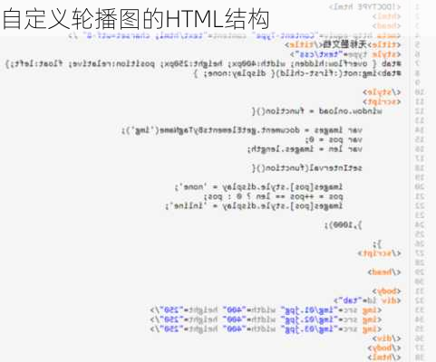 自定义轮播图的HTML结构
