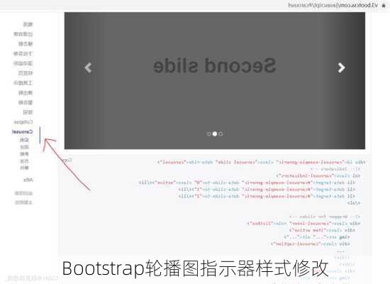 Bootstrap轮播图指示器样式修改