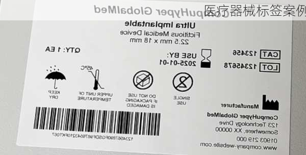 医疗器械标签案例