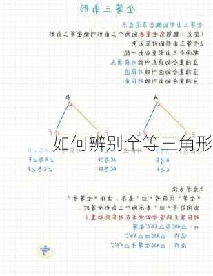 如何辨别全等三角形