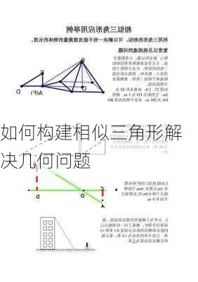 如何构建相似三角形解决几何问题