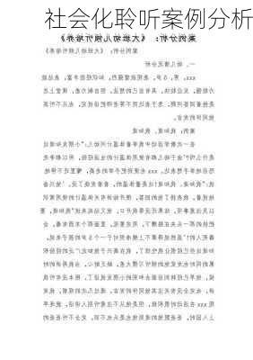 社会化聆听案例分析