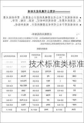 技术标准类标准