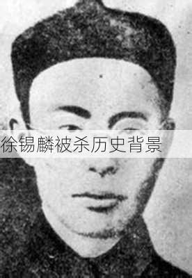 徐锡麟被杀历史背景