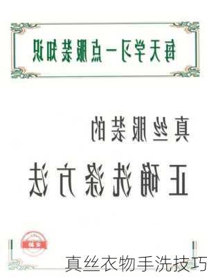 真丝衣物手洗技巧