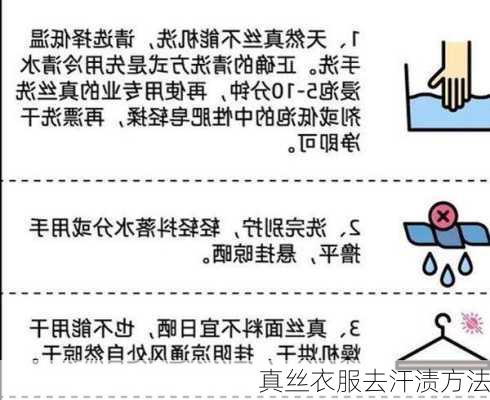 真丝衣服去汗渍方法