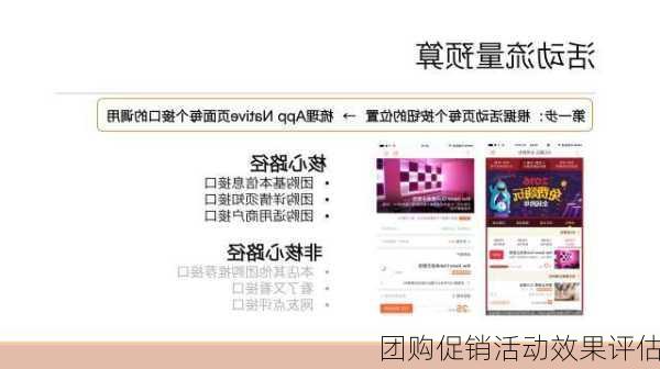 团购促销活动效果评估