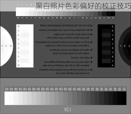 黑白照片色彩偏好的校正技巧
