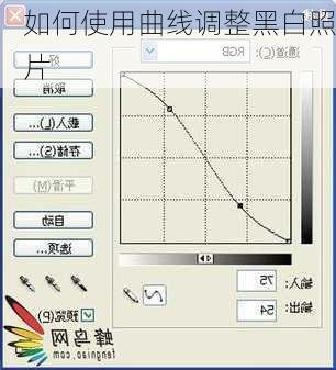 如何使用曲线调整黑白照片