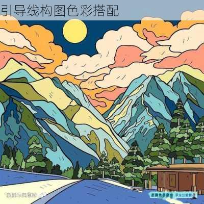 引导线构图色彩搭配
