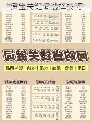 淘宝关键词选择技巧