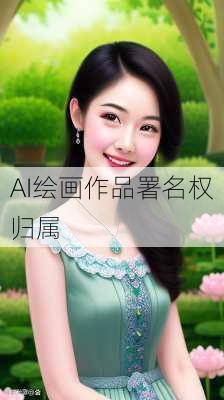 AI绘画作品署名权归属