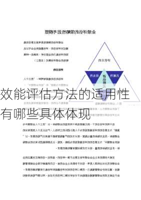 效能评估方法的适用性有哪些具体体现