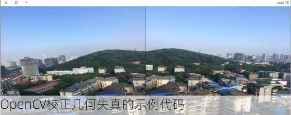 OpenCV校正几何失真的示例代码