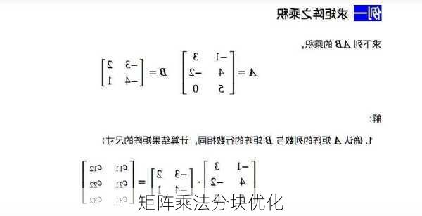 矩阵乘法分块优化