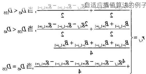 自适应插值算法的例子