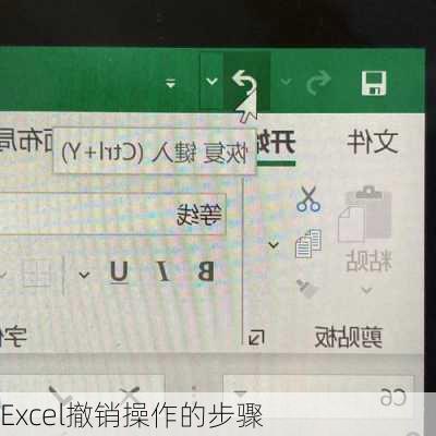 Excel撤销操作的步骤