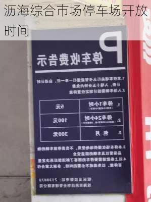 沥海综合市场停车场开放时间