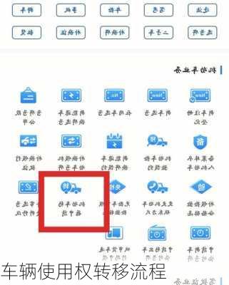 车辆使用权转移流程