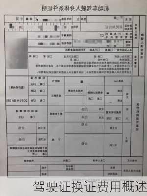 驾驶证换证费用概述