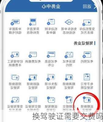 换驾驶证需要交费吗