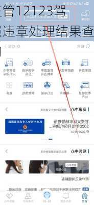 交管12123驾照违章处理结果查询
