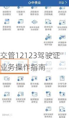 交管12123驾驶证业务操作指南