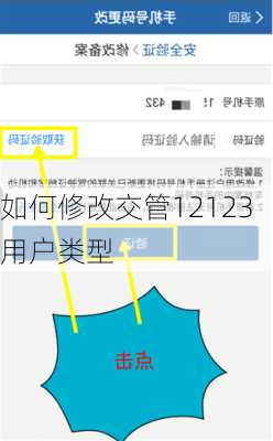 如何修改交管12123用户类型
