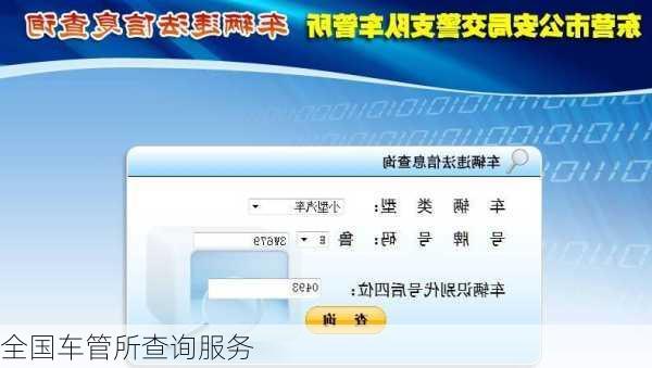 全国车管所查询服务