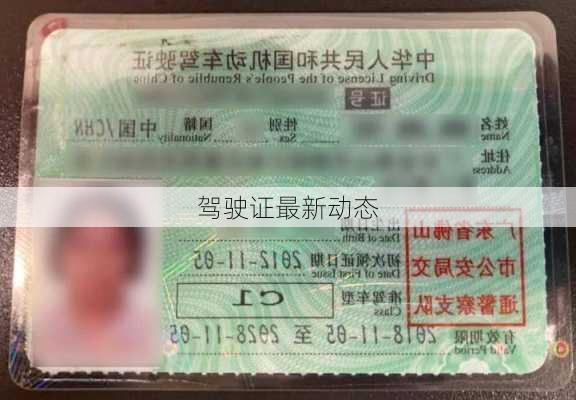 驾驶证最新动态