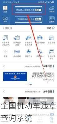 全国机动车违章查询系统