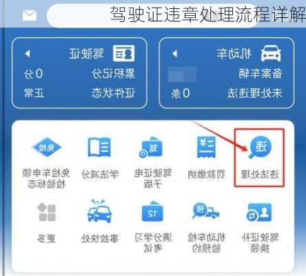 驾驶证违章处理流程详解