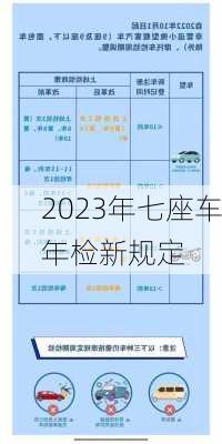 2023年七座车年检新规定