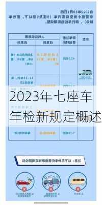 2023年七座车年检新规定概述