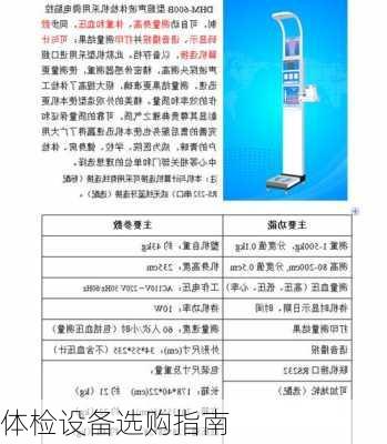 体检设备选购指南