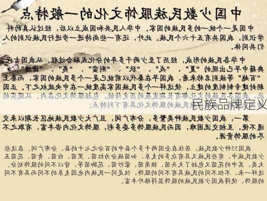 民族品牌定义