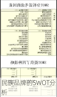 民族品牌的SWOT分析