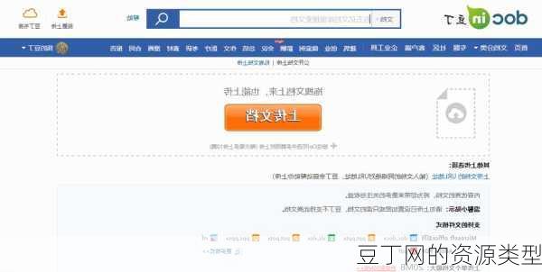 豆丁网的资源类型
