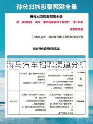 海马汽车招聘渠道分析