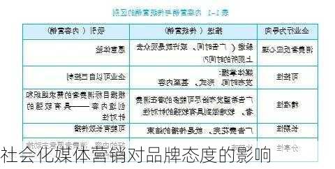 社会化媒体营销对品牌态度的影响