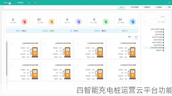 四智能充电桩运营云平台功能