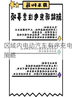区域内电动汽车有序充电策略