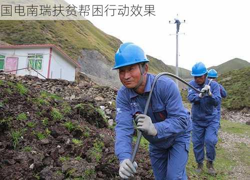 国电南瑞扶贫帮困行动效果