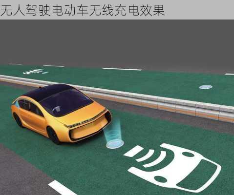 无人驾驶电动车无线充电效果