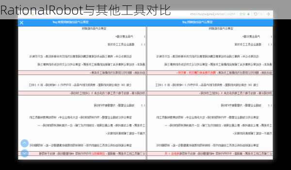 RationalRobot与其他工具对比