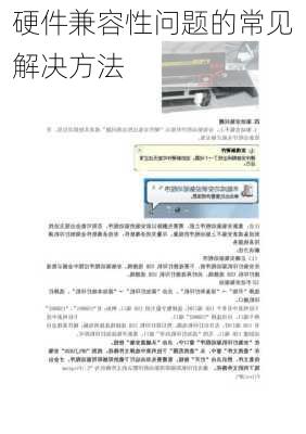 硬件兼容性问题的常见解决方法