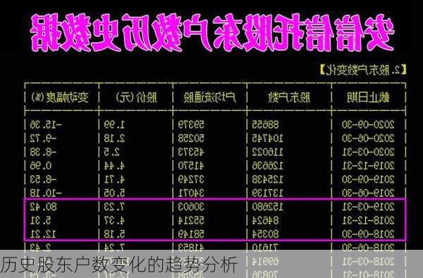 历史股东户数变化的趋势分析